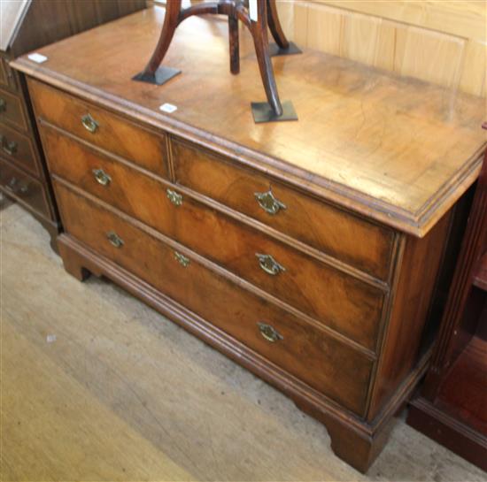 4 drawer walnut chest